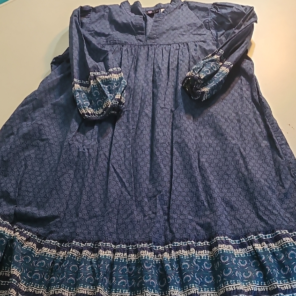 Anna Sui Blue Summer Dress